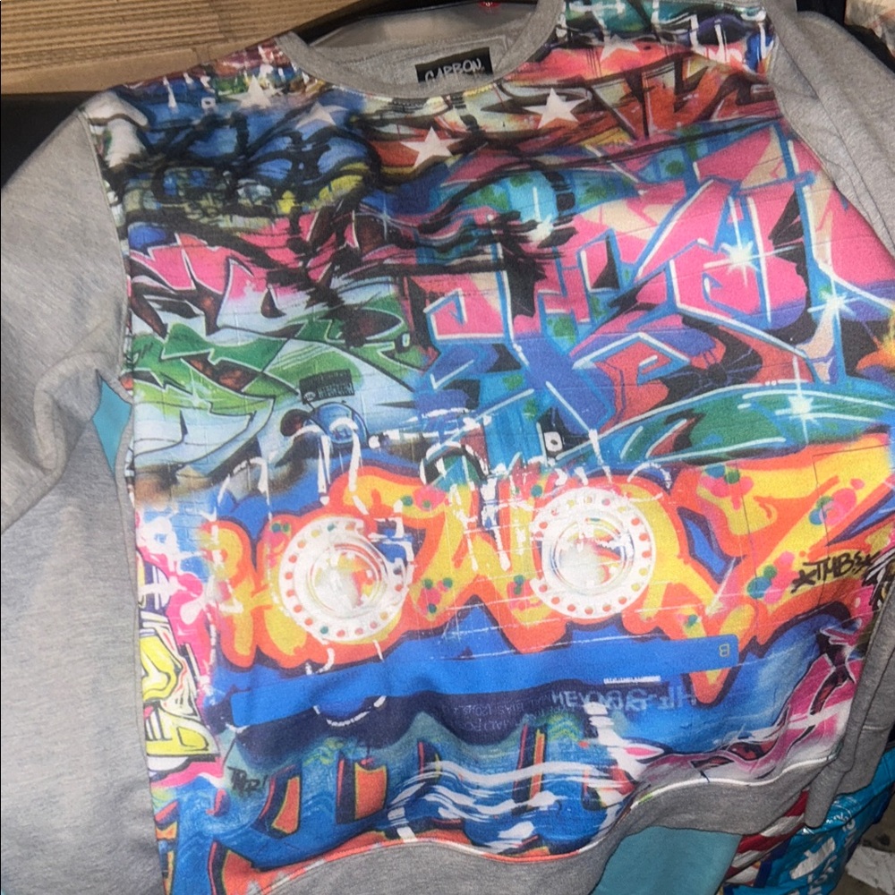 Carbon Multicolor Graffiti Sweatshirt